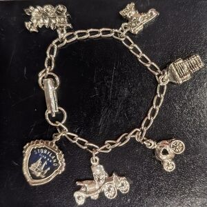 Vintage Storyland Charm Bracelet - Glen New Hampshire Souvenir